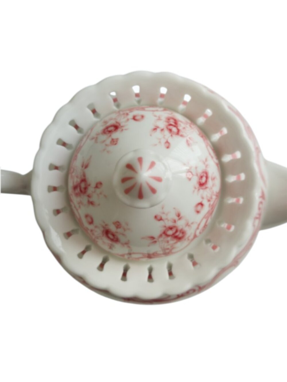 Gracie China Coastline Imports Pink Vine Floral Teapot Bone China Like New - Picture 8 of 14